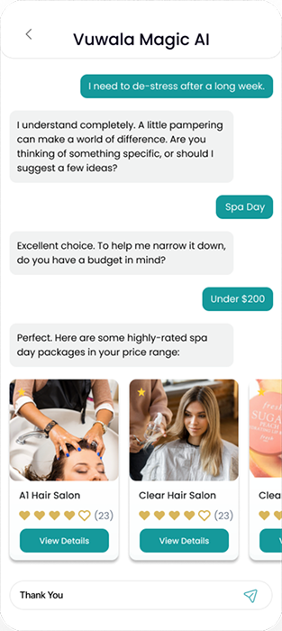 SculptVA client app screen 6